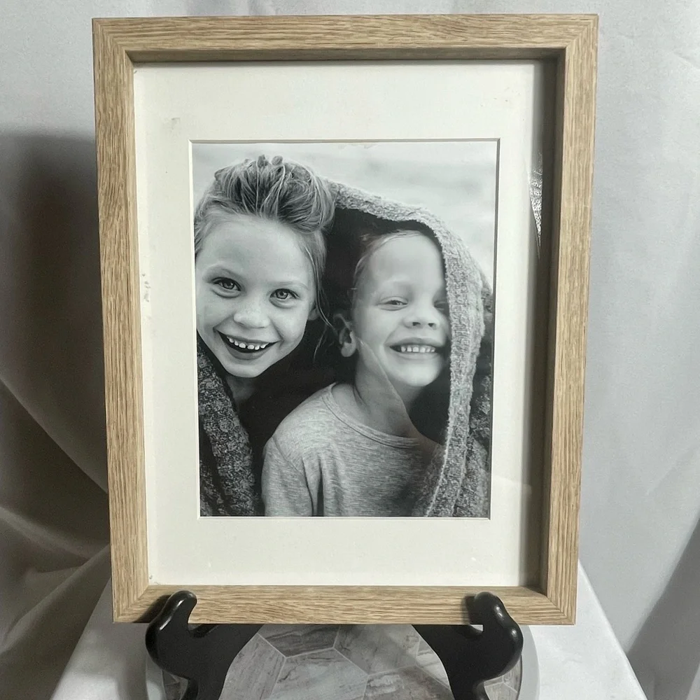 Wood Frame 8x10 Matted Black & White Portrait Print Wall Art Decor